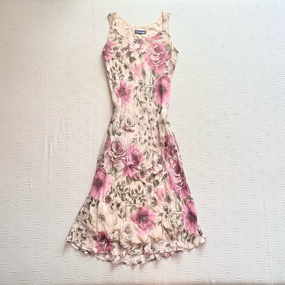 cinnamon girl fairy vintage floral maxi dress!
